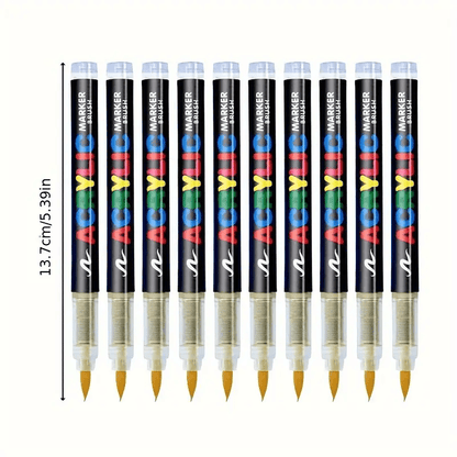 Set mit 120 Acrylmarker, 3. Generation, mit großem Tintenfluss, konstanter Farbe, geruchsneutral, sanftem Schreiben, fade-resistent, geeignet für Stein, Holz, Kunststoff, Stoff, Büro, Bildungszwecke, Kunstbedarf und Projekte