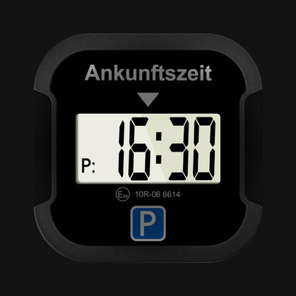 1 Stk./2 Stk. Quadratisches elektronisches Parkausweis | Automatisches elektrisches Parkausweis | Digitales Parkuhr mit Display | Kleine Größe, große Funktion | Geeignet für Weihnachtsgeschenke (Ohne Batterie)