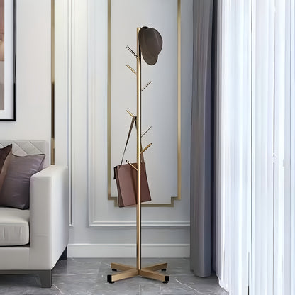 Modernes minimalistisches Metall Garderobenregal, Kleideraufbewahrungsregal, freistehendes Haushalts-Garderobenregal, vertikales Kleiderregal für Schlafzimmer, Schlafzimmer, Badezimmer, Wohnzimmer, Schrank, Flur, Büro Kleideraufbewahrungs-Organizer-Regal,