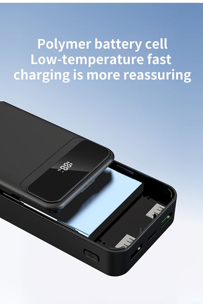 PD66W Super-Schnellladung, 50000mAh Tragbares Hochkapazitäts-Powerbank, LED-Stromanzeige/Duale Schnellladeanschlüsse, Kompatibel mit den meisten Mobiltelefonen/Digitalgeräten, etc., Outdoor-Reise Tragbares Notstromgerät, Reise-Essential,Tragbares Ladegerä
