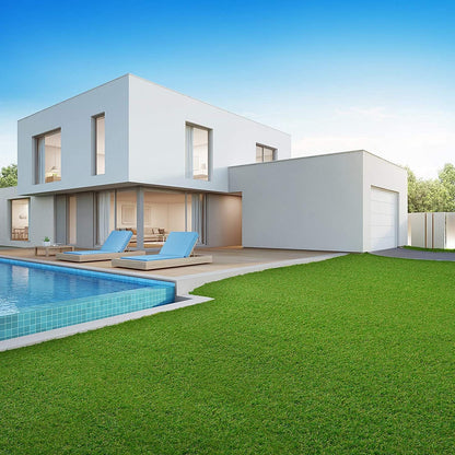 Kunststoffrasen Rolle – Strapazierfähiger Kunstrasen mit Drainagelöchern – Ideal für Balkon, Garten, Terrasse und Freizeitbereiche – Verschiedene Größen und Stärken