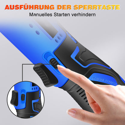 DayPlus 100N.M kabelloser Ratsche-Schlüsselsatz, 3/8" 300 U/min 12V Elektro-Ratsche mit 7 Stecknüssen, zwei 1500 mAh Li-Ion-Akkus, Ratschentool-Set mit Vorwärts-/Rückwärtsschalter, triggeraktivierter LED
