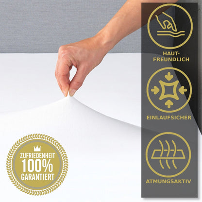 Spannbettlaken 100% Baumwolle, in verschiedenen Perfekte Passform, 100% Jersey Baumwolle, Spannbetttuch, Bettbezug Bettlaken