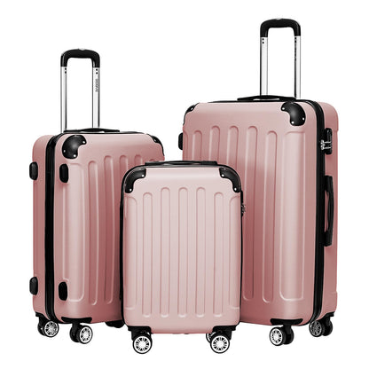 BEIBYE 2045 Zwillingsrollen 3tlg. Reisekoffer Koffer Kofferset Trolleys Hartschale in 20 Farben