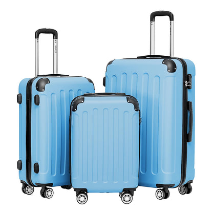 BEIBYE 2045 Zwillingsrollen 3tlg. Reisekoffer Koffer Kofferset Trolleys Hartschale in 20 Farben
