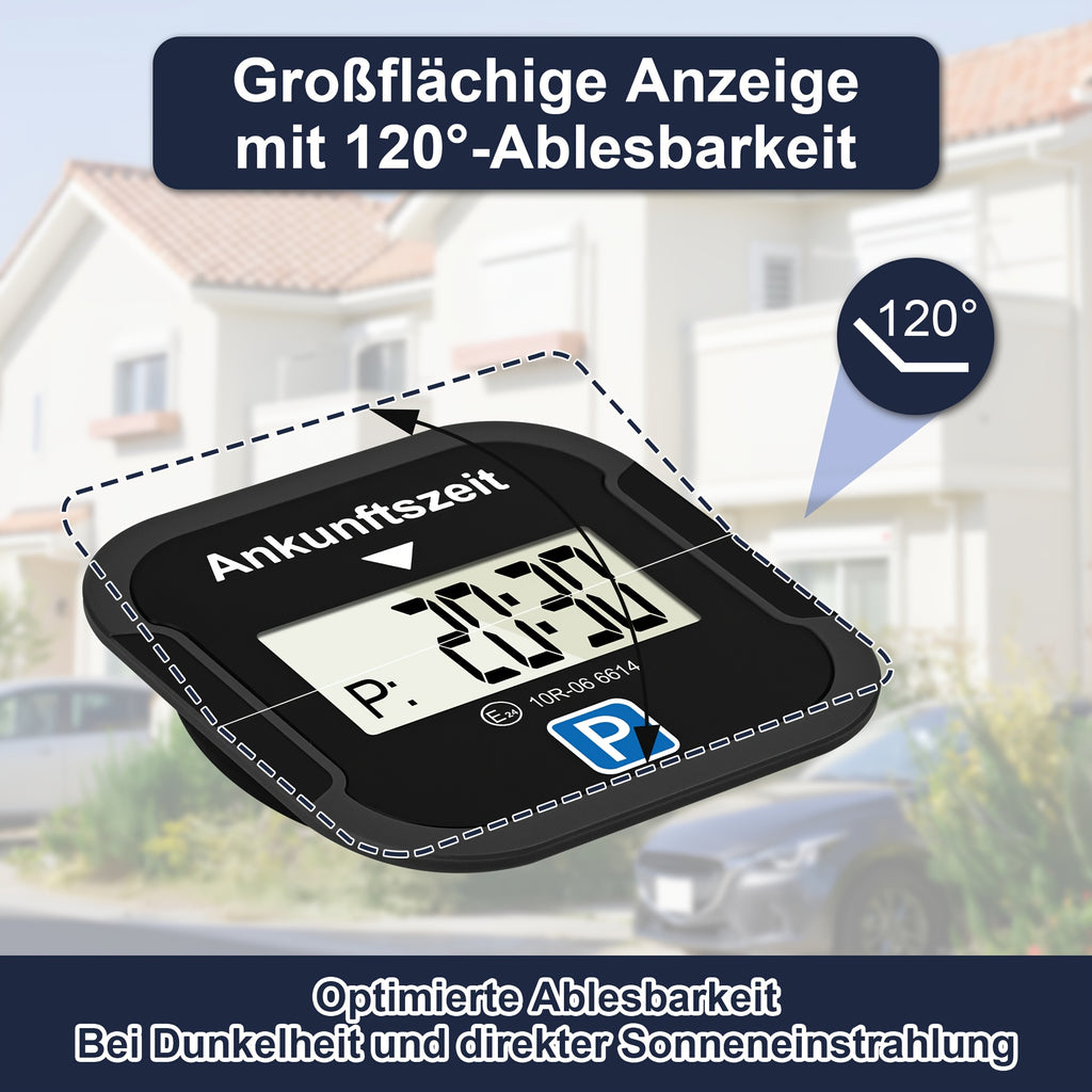 /2 Stk. Quadratisches elektronisches Parkausweis, 1 Stk für Fahrzeug und unterwegs – Detailansicht 2