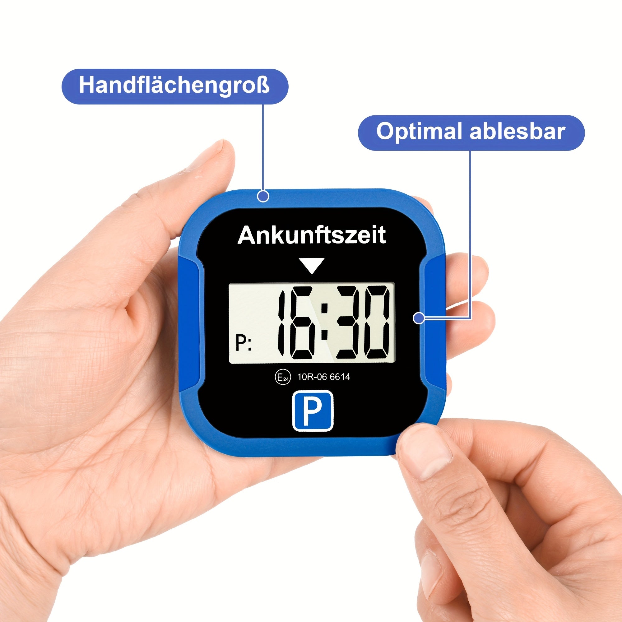 /2 Stk. Quadratisches elektronisches Parkausweis, 1 Stk für Fahrzeug und unterwegs – Detailansicht 8