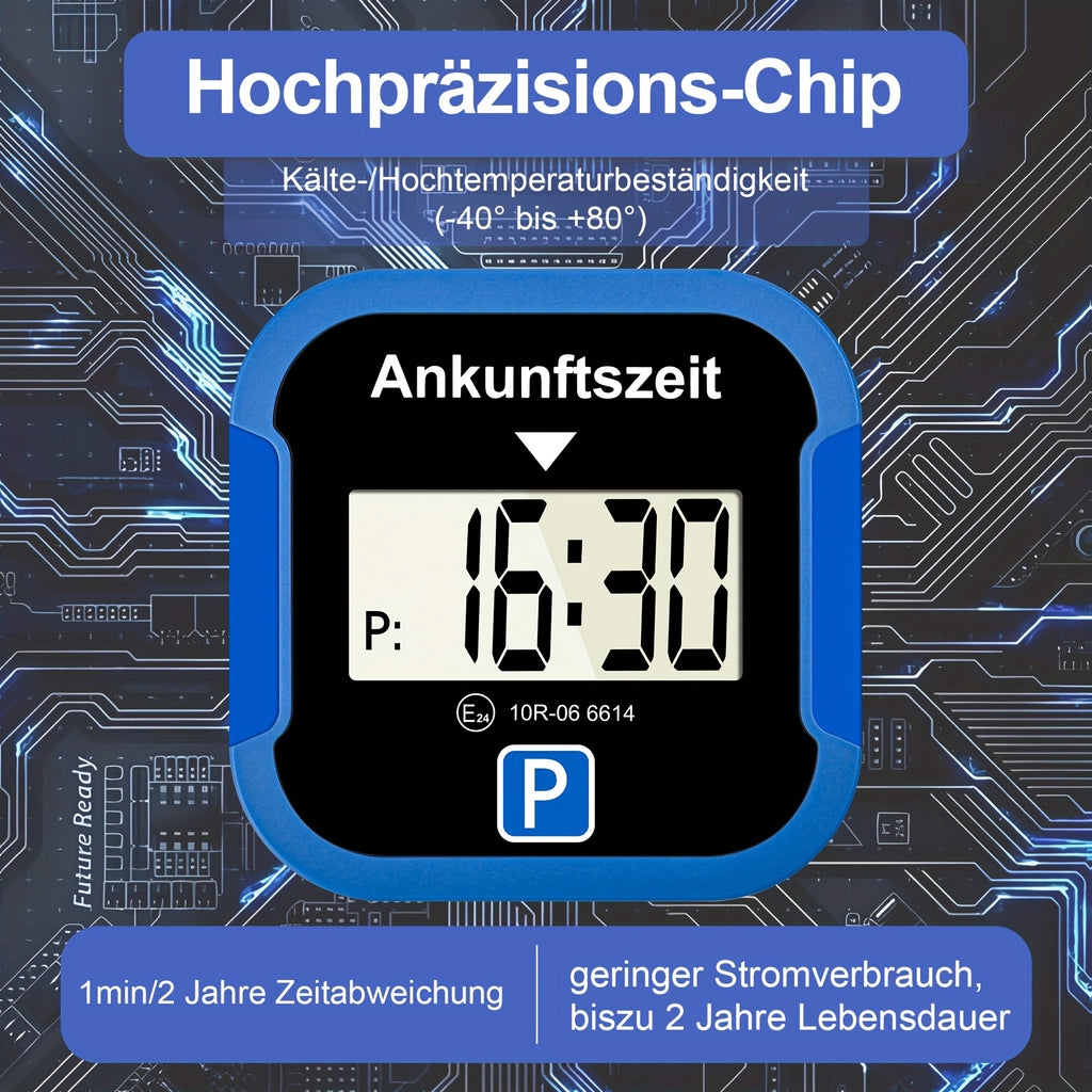 /2 Stk. Quadratisches elektronisches Parkausweis, 1 Stk für Fahrzeug und unterwegs – Detailansicht 10