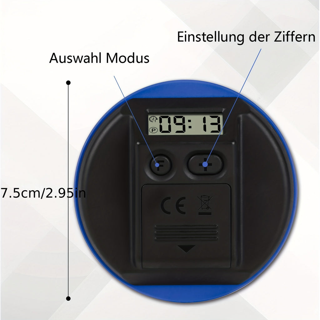 /2 Stk. Runde elektronische Parkscheibe, 1 Stk für Fahrzeug und unterwegs – Detailansicht 5