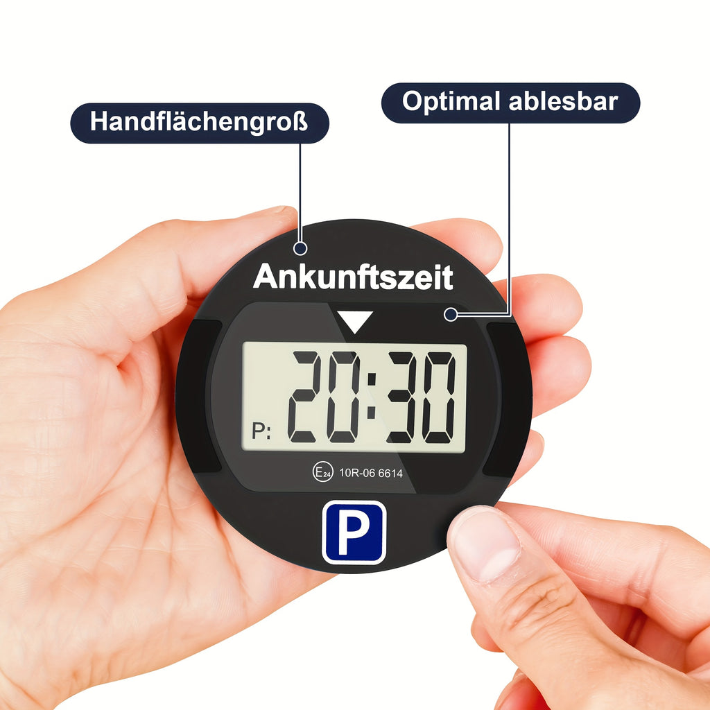 /2 Stk. Runde elektronische Parkscheibe, 1 Stk für Fahrzeug und unterwegs – Detailansicht 9