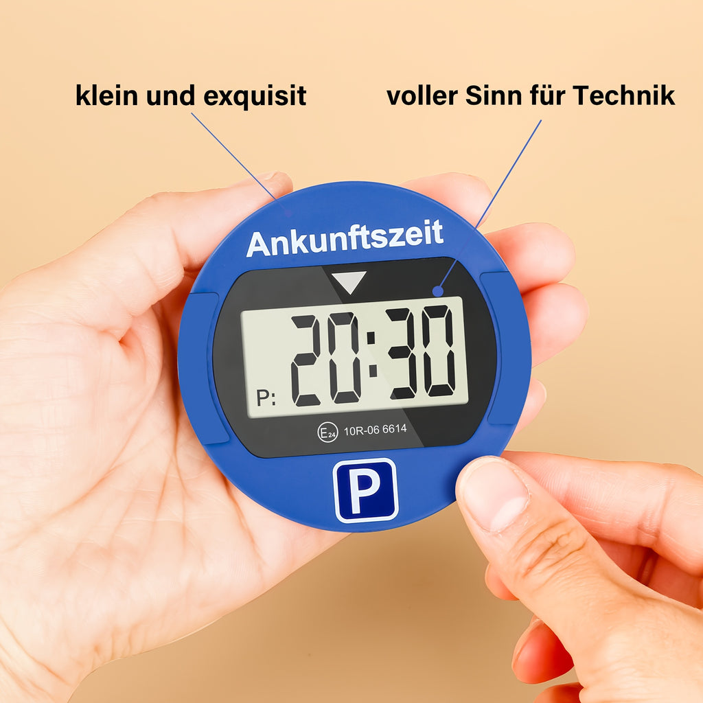 /2 Stk. Runde elektronische Parkscheibe, 1 Stk für Fahrzeug und unterwegs – Detailansicht 14