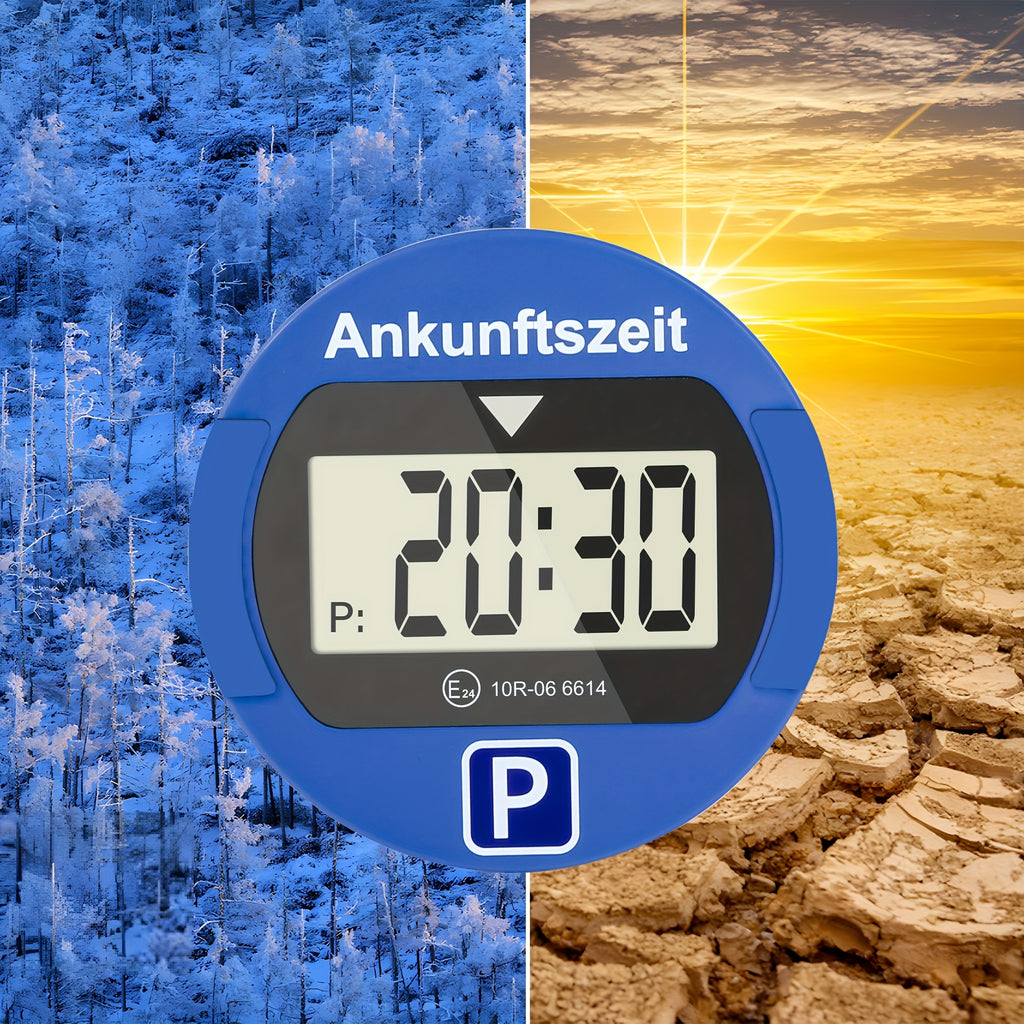 /2 Stk. Runde elektronische Parkscheibe, 1 Stk für Fahrzeug und unterwegs – Detailansicht 16
