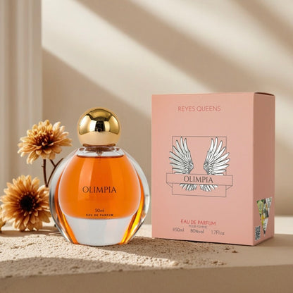 Parfüm für Frauen OLIMPIA Eau De Parfum 50 ml - Verführerisches Aroma mit blumigen und Bernsteinnoten - Eleganz in jedem Tropfen