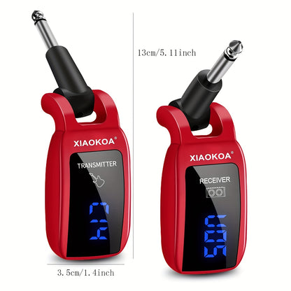 Drahtloses Gitarrensystem UHF Drahtloses Gitarren-Transmitter-Empfänger für E-Gitarre Bass