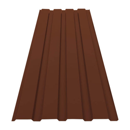 Trapezblech Set 15 Stück – 7,7 m² Wand & Dach – 115x45 cm Profilblech inkl. Befestigungsschrauben – 0,25 mm stark