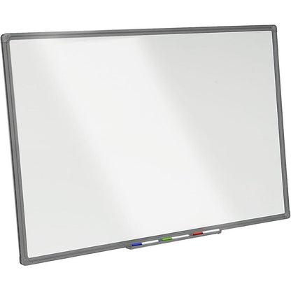 Whiteboard Magnettafel – Magnetisches Memoboard mit Alurahmen in Silber oder Schwarz, inkl. Stiftablage – Trocken abwischbare Schreibtafel für Büro, Home-Office & Schule