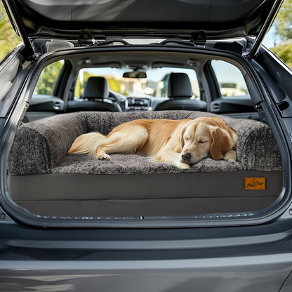 Plüsch-Hundebett in Menschengröße 180 cm, orthopädisches Design für alle Hundegrößen, faltbares Design für den Winter, hält warm – Ideal zum Schlafen  Kuscheln, Kuschelbett | Modernes Haustierbett | Luxuriöser Hundekomfort