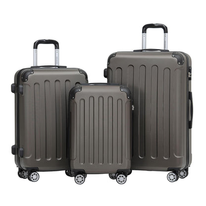 BEIBYE 2045 Zwillingsrollen 3tlg. Reisekoffer Koffer Kofferset Trolleys Hartschale in 20 Farben