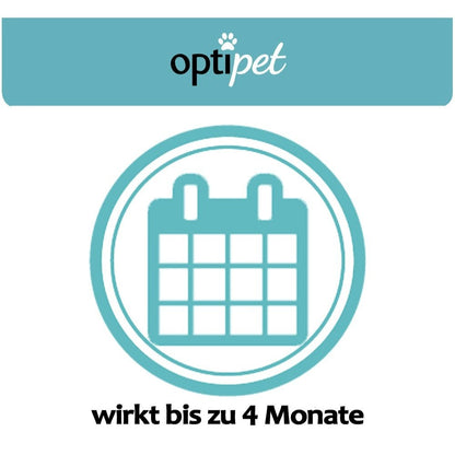 OptiPet Ungeziefer Halsband für Hunde gegen Zecken, Milben, Flöhe Flohhalsband für Hunde Insektenhalsband Hund Parasitenabwehr Hund