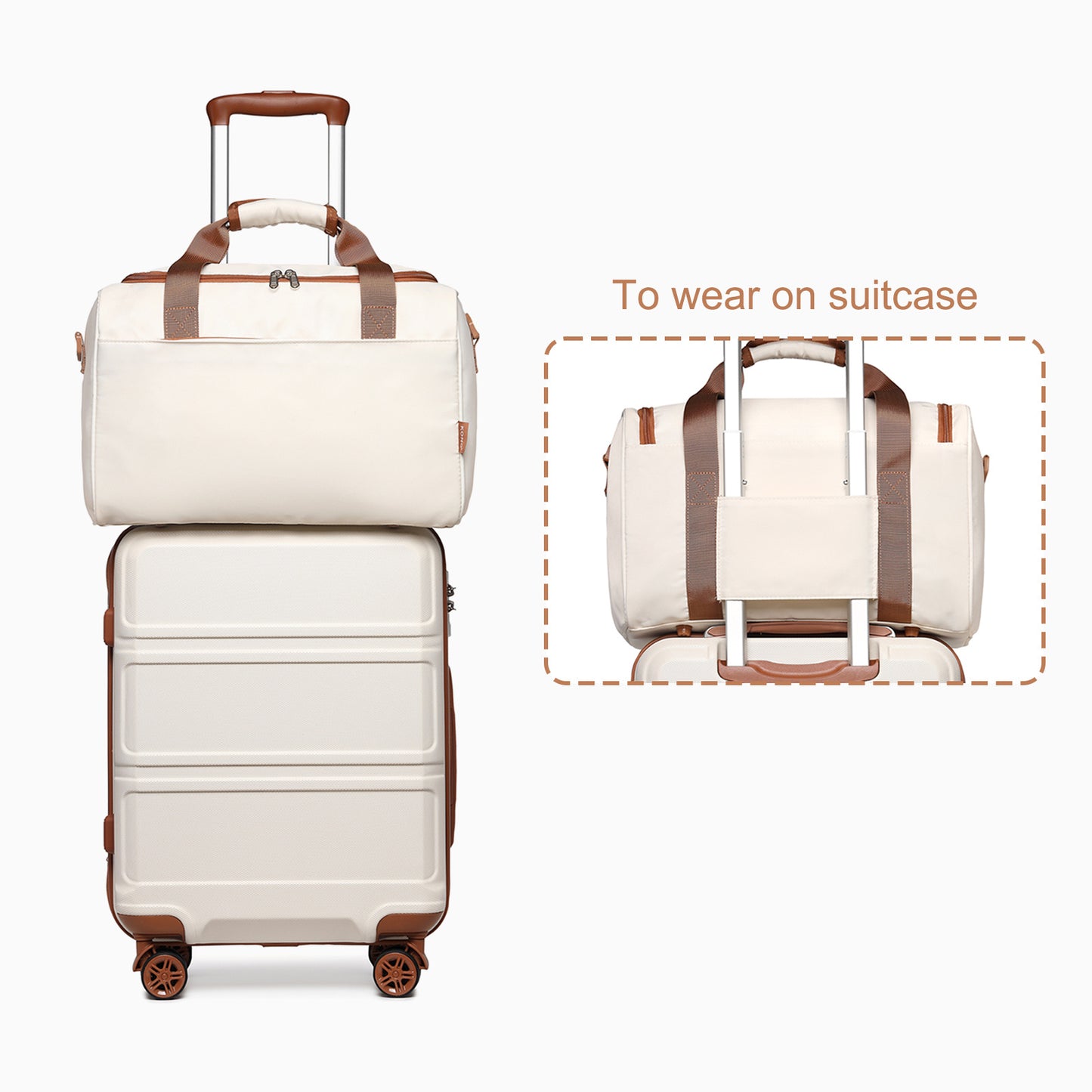 13/20/24/28 Zoll KONO Koffer Set 6-teilig Camping Hartschalenkoffer ABS Trolley Handgepäck Koffer Gepäcksets Reisekoffer mit Rädern und TSA-Schloss, mit Reisetasche und Kulturtasche Koffer Set Black Friday Thanksgiving Day Weihnachtsgeschenk