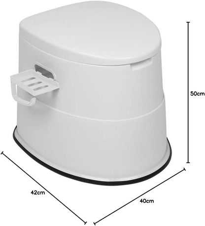 Bonnlo Campingtoilette Tragbare Reisetoilette, Abnehmbarer Inneneimer Mobile Toilette Mit Sitz, Deckel und Toilettenpapier-Halter, für Camping