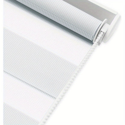Sekey Doppelrollos ohne Bohren, Klemmfix-Montagesystem, doppellagiges Design, verstellbarer Verdunkelungs-  Lichtdurchlässigkeitsgrad, geeignet für Wohnzimmer, Schlafzimmer  Büros, einfach zu installieren, kein Werkzeug erforderlich