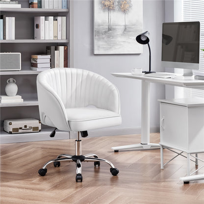 Costoffs Bürostuhl Ergonomischer Drehstuhl mit Rollen Schreibtischstuhl Höhenverstellbarer Polsterstuhl Bürosessel