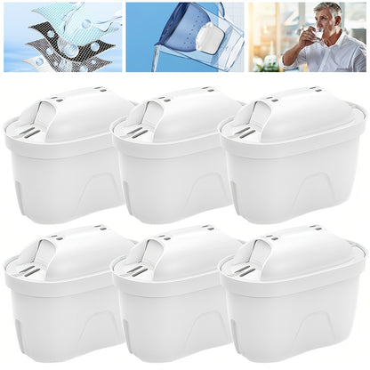 12/6 Stück Wasserfilterkartusche für Wasserkocher, Aktivkohlefilterelement für Küche, Heim- und Außenbereich, reduziert Verunreinigungen