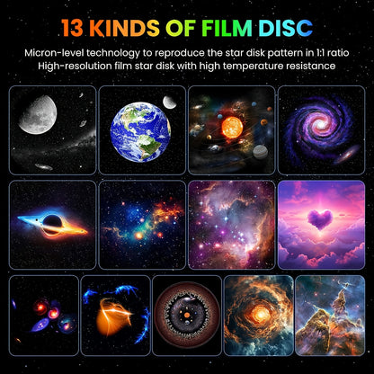 2025 Neues Modell 4K HD Erdprojektor PRO – Moderne Galaxie- & Globus-Projektorlampe mit 13 Filmkarten, Steckdosen-Tischlampe geeignet für Heimkino, Zimmer, Astronomieunterricht, Weltraum-Themen-Ambiente