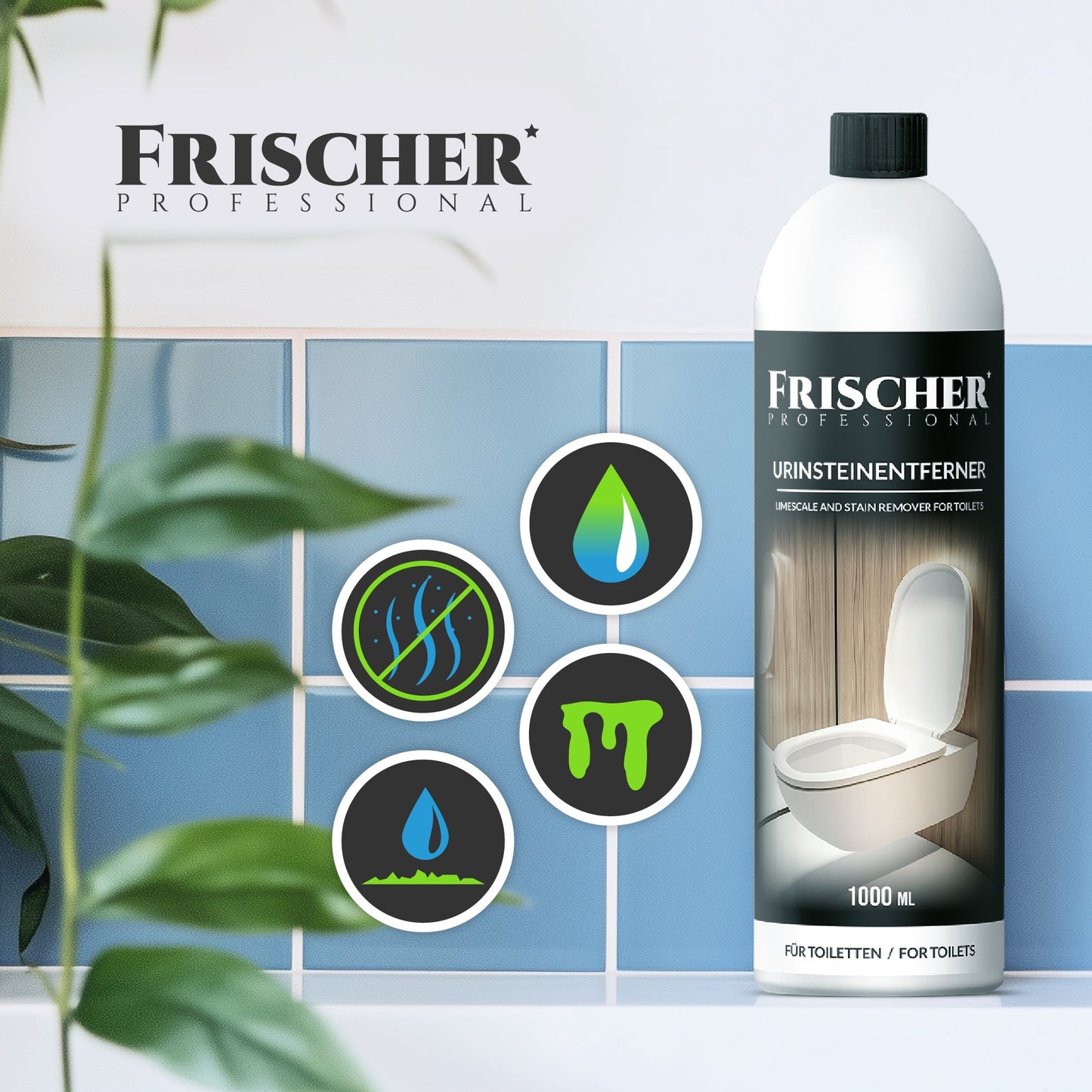 FLUID zur Entfernung von Urin und Kalk 1L - für Toiletten und Urinalbecken