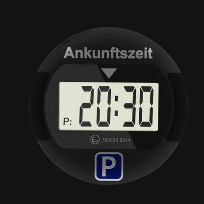 1 Stk./2 Stk. Runde elektronische Parkscheibe | Automatische elektrische Parkscheibe | Digitaler Parkuhren-Timer mit Display | Kleine Größe, große Funktionalität | Geeignet als Feiertagsgeschenk