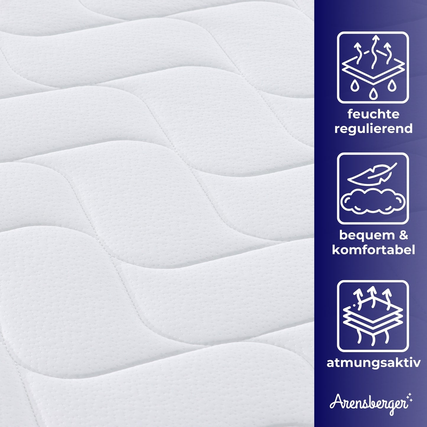 JANA Matratze | Taschenfederkernmatratze 20 cm mit 2 cm NANOCELL® Gelschaum | 7-Zonen Härtegrad H3 | Federkernmatratze punktelastisch, Rollmatratze, 90x200 120x200 140x200 160x200 180x200 cm