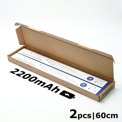 SETONR Slim LED Unterbauleuchten - Metallgehäuse, Wiederaufladbar, 450/600/2200/4400 mAh, Bewegungssensor, Dimmbar, Aufklebbar, Batteriebetriebene Küchenbeleuchtung für Schränke, Arbeitsplatten und Regale, bis zu 60 cm, Lange Akkulaufzeit verfügbar