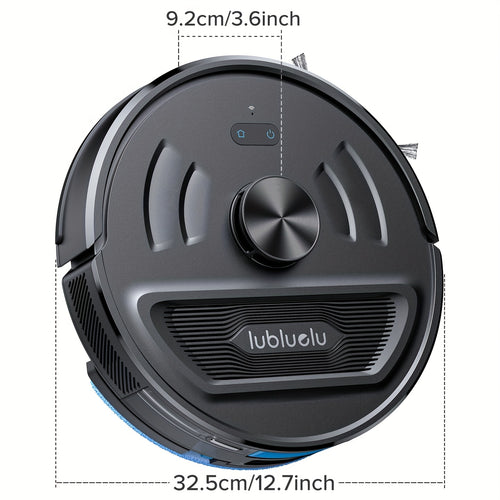 Lubluelu L20 Ultra Saug-Wisch-Roboter, 3-in-1-Roboterstaubsauger, 8000 Pa Super-Saugkraft, 120 Minuten, Aufladung bei Unterbrechung, präzise Navigation, intelligente Reinigung, 5 Karten, 30 Sperrzonen, intelligente APP-Steuerung, für Teppich, Tierhaare, H