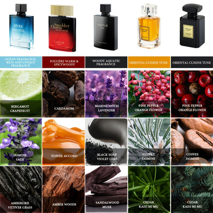 [Wochen Parfüm Set] Herren Parfüm Kölnisch Wasser Geschenkbox Set, 1 Flasche, 100ml/55ml/50ml, Amber Sandelholz, Deckt Schweißgeruch ab, Verschiedenes Duft-Erlebnis für eine Woche, Fühlt romantischen Charme, Geschenk für Weihnachten Geburtstagsfeier Reise