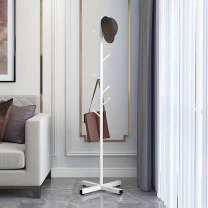 Modernes minimalistisches Metall Garderobenregal, Kleideraufbewahrungsregal, freistehendes Haushalts-Garderobenregal, vertikales Kleiderregal für Schlafzimmer, Schlafzimmer, Badezimmer, Wohnzimmer, Schrank, Flur, Büro Kleideraufbewahrungs-Organizer-Regal,