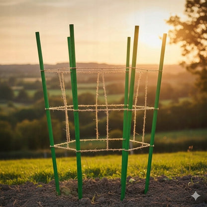 Tomatenstützen 30 Stk. 180 cm – Stahl-Gartenstützen für Pflanzen, Stützen für Tomaten, Gurken, Rosen und Blumen, Stützen für Kletterpflanzen und Gemüse, korrosionsbeständig beschichtete Metall-Gartenstützen, stabile Stützen für Schrebergärten und Gewächsh