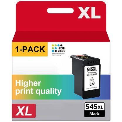Kompatibel für Canon PG-545XL/CL-546XL Druckerpatronen Multipack - Hochleistungs-XL-Tintenersatz für Pixma MX495, TR4550, MG2550s, TS3150, MG3050 & mehr - Kompatibel mit Canon-Druckern (Schwarz)