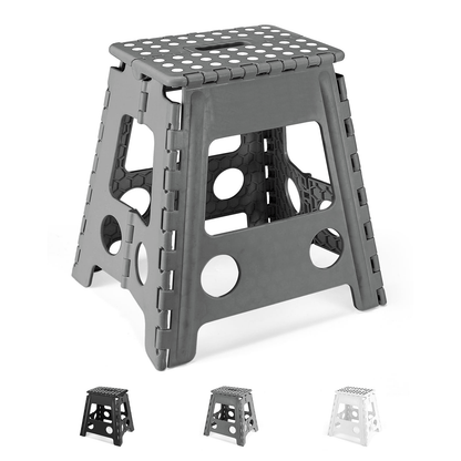 Indoor Kunststoff-Mehrfunktionshocker, Kunststoffhocker für Erwachsene, rutschfeste Hocker für Küche, Badezimmer und Schlafzimmer, Tragfähigkeit bis zu 150 kg.
