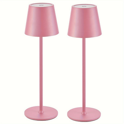 Kabellose Tischlampe LED Schreibtischlampe, 6000mAh wiederaufladbar, Touch-Nachtlicht IPX7, drahtlos, minimalistisches Design für Restaurant/Schlafzimmer/Outdoor
