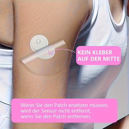 37/57er-Pack Libre 3 Sensor Abdeckungen, Atmungsaktive Klebe-Patches, Robuster Halt für Langzeitgebrauch