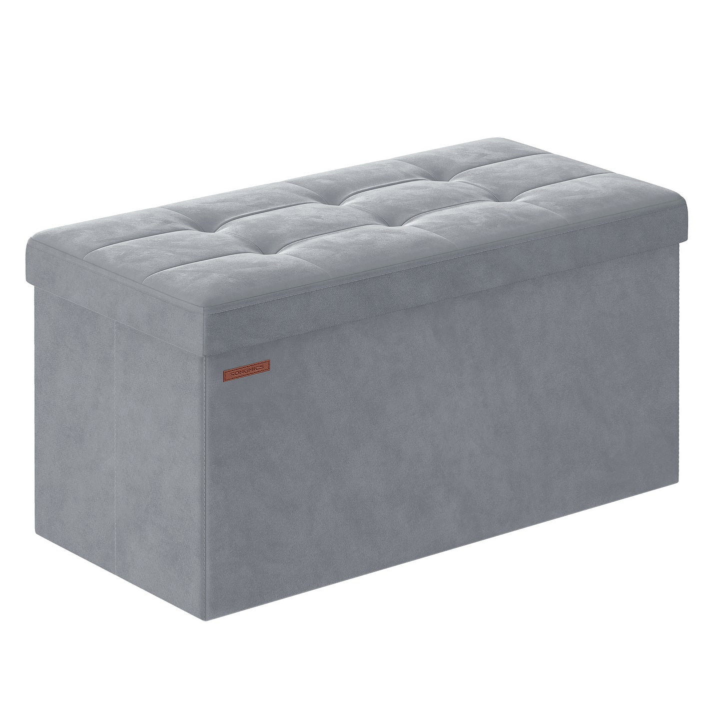 Sitzhocker, Aufbewahrungsbox mit Stauraum, klappbare Sitzbank, bis 300 kg belastbar, für Wohnzimmer Schlafzimmer Flur