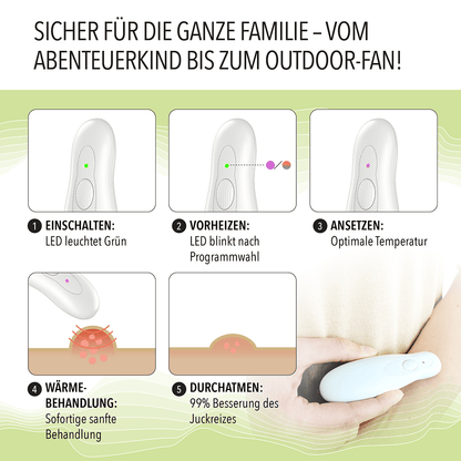 USB-C Mückenstich Insektenstichheiler, Hitzestift, Hitzestift gegen Insektenstiche, USB-C, heißer Stift gegen Insektenstiche, effektiv gegen Juckreiz bei Stichen von Insekten, perfekt für Camping