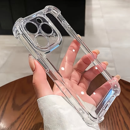 Handyhülle: Luxuriöse stoßfeste transparente TPU-Handyhülle für iPhone 17, kompatibel mit Modellen 16, 15, 14, 13, 12, 11 Pro Max, 16, 8, 7 Plus, Xs Max, Xr, 7 Rückseite. Stoßfeste Schutzhülle, Rückseitenzubehör, klar  schön