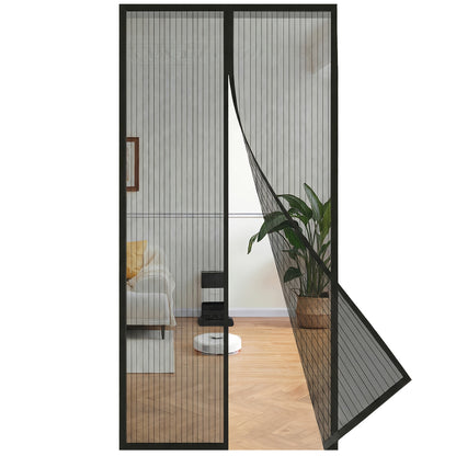 Sunula Fliegengitter Magnet Tour, Balkontür Insektenabweiser Terrassentür, Fliegengitter Terrassentür Schiebetür, 90X210Cm, 90X200Cm, für Balkontür, Keller Tür und Terrassentür, Einfach zu installieren, Effektiver Schutz