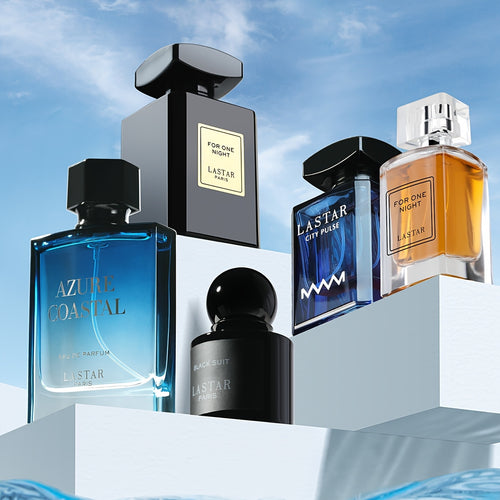 5 Flaschen, Herren-Parfüm-Set, Klassischer Moschus, Patchouli, Vanille, Kaffee, langanhaltender Duft, Herren-Eau de Toilette, Herren-Kölnisch Wasser, für mehrere Anlässe geeignet, einzeln verpackt, Feiertagsgeschenk, Vatertag, insgesamt 240 ml