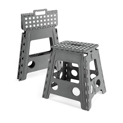 Indoor Kunststoff-Mehrfunktionshocker, Kunststoffhocker für Erwachsene, rutschfeste Hocker für Küche, Badezimmer und Schlafzimmer, Tragfähigkeit bis zu 150 kg.
