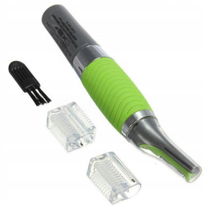 RETOO BeautyCare Ohr-, Nasen-, Augenbrauen- und Barttrimmer mit LED, Multifunktionaler Rasierer mit austauschbaren 2mm, 4mm, 6mm-Attachments, Präzisions-Edelstahlklingen, Kompakt & tragbar, AAA-Batteriebetrieben, rutschfester Griff für Komfort, LED-Licht