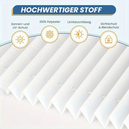 Sekey Snap Blinds ohne Bohren, 100% Verdunkelung und Anti-Spionage, Mieterfreundlich, Geeignet für Schlafzimmer, Home Offices und Balkontüren, Modernes minimalistisches Design, Leicht zu reinigen.