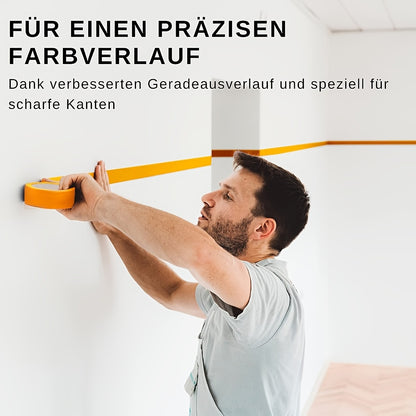 20x Rollen Goldklebeband 30mm x 50m Abziehbares Kreppband Malerband Rückstandsfrei für Automobil-Dekoration Maler Ohne Lösungsmittel Schmales Malerband